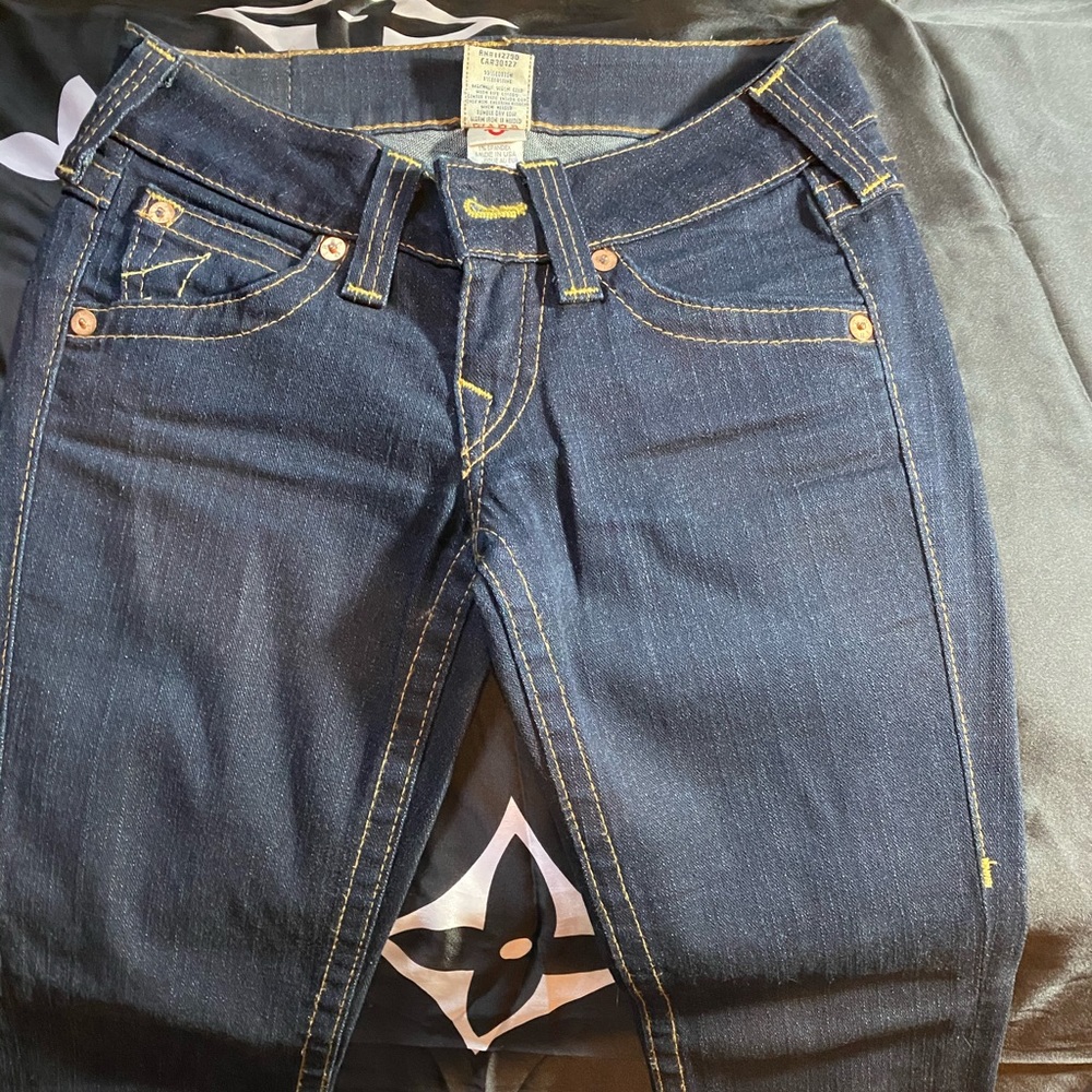 True Religion Billy yellow stitch
